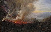 unknow artist The Eruption of Vesuvius oil painting on canvas